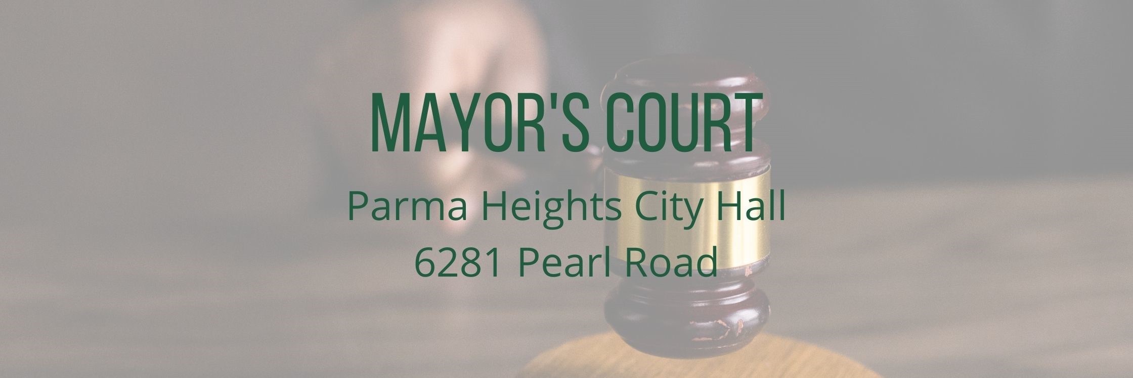 Mayor s Court City of Parma Heights